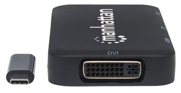 Manhattan 152600 kannettavan tietokoneen telakka ja porttitoistin USB Type-C musta