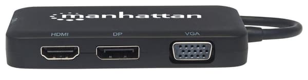 Manhattan 152600 kannettavan tietokoneen telakka ja porttitoistin USB Type-C musta