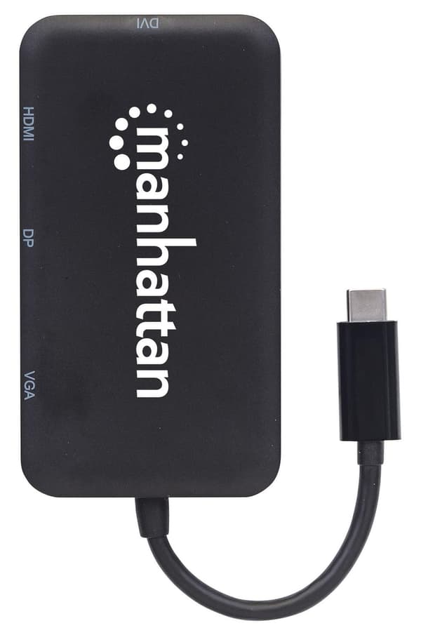 Manhattan 152600 kannettavan tietokoneen telakka ja porttitoistin USB Type-C musta