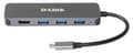 Pikkukuva 2 / 6: D-Link 5-in-1 USB-C-keskitin HDMI-/virtalähteellä DUB-2333