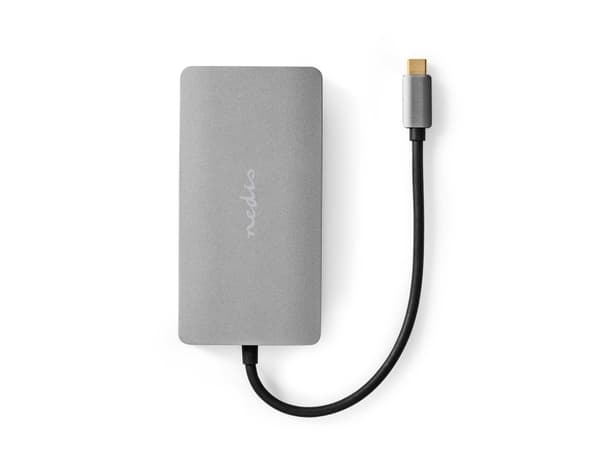 Nedis CCBW64250AT02, USB 3.2 Gen 1 (3.1 Gen 1) Typ-C, HDMI, RJ-45, USB 3.2 Gen 1 (3.1 Gen 1) Typ-A, USB 3.2 Gen 1 (3.1 Gen 1) Typ-C, MicroSD (TransFl