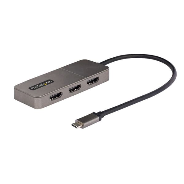 USB HUB 3 Portar Startech MST14CD123HD Grå