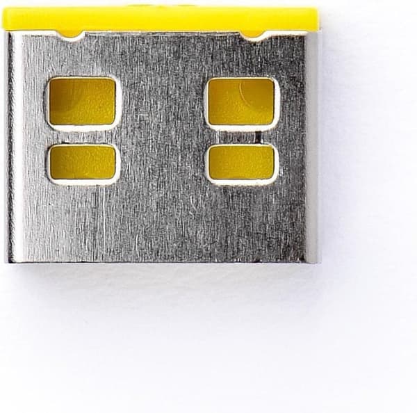 SmartKeeper Basic "USB-A Port" blockerare 6 stycken + nyckel gul (UL03PKYL)