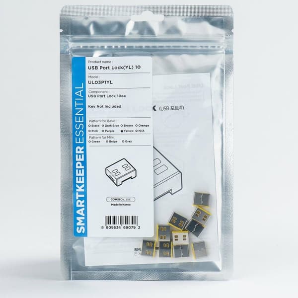 SmartKeeper Basic "USB-A Port" blokerer gul 10 stk. (UL03P1YL)