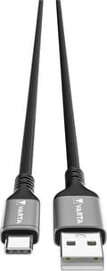 Miniatyrbild 3 av 4: Varta Speed Charge & Sync-kabel USB-A till USB-C svart 2m 60W (57935 101 111)