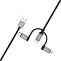 Miniatyrbild 2 av 4: Varta Speed Charge & Sync Kabel 3in1 USB-A till Light./Mic./USB-C (57937 101 111)