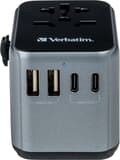 Miniatyrbillede 6 af 8: Verbatim UTA-03 Universal rejsestik & USB-C/A-oplader 30 W (49545)