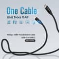 Miniatyrbillede 3 af 5: EDIMAX USB4/Thunderbolt3-kabel 40 Gbit/s 0,5m Type C til C (UC4-005TB)