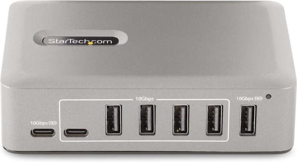 StarTech.com 10-ports USB-C Hub - 8x USB-A/2x USB-C - USB C splitter med 65 W strømadapter - USB 3.1 / 3.2 Gen 2 10 Gbit/s - USB C til USB A adapter -