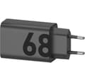 Pikkukuva 3 / 3: Motorola TurboPower USB-C-seinälaturi + USB-C-kaapeli SJMC682 68W - musta (SJMC682)