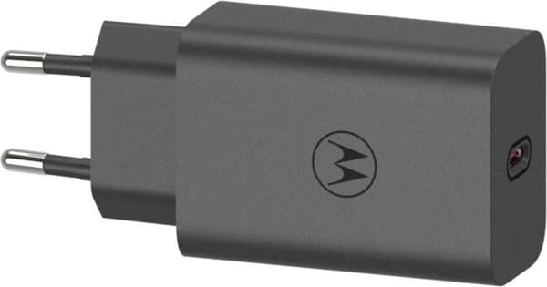 Motorola TurboPower USB-C-seinälaturi + USB-C-kaapeli SJMC682 68W - musta (SJMC682)
