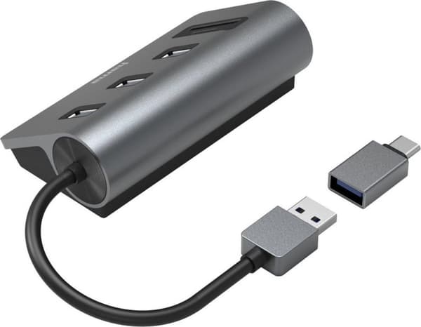 Hama 00200140 - USB 3.2 Gen 1 (3.1 Gen 1) Typ-A - USB 3.2 Gen 1 (3.1 Gen 1) Typ-A - MicroSD (TransFlash) - MicroSDHC - MicroSDXC - SD - SDHC - SDXC -