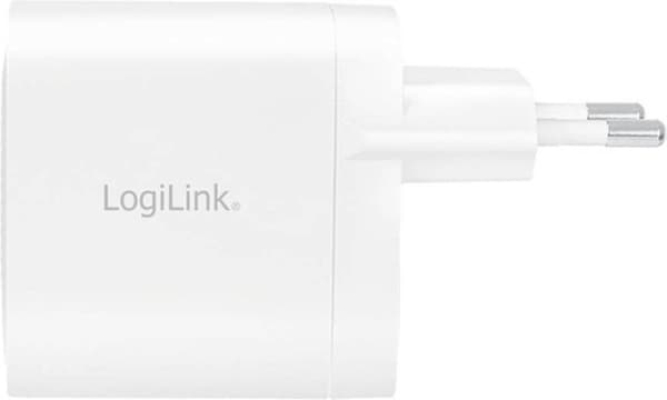 LogiLink USB-stikadapter, 2x USB-C PD, hvid, 40 Watt udstyret med Power Delivery (PD) & GaN teknologi, - 1 stk (PA0282)