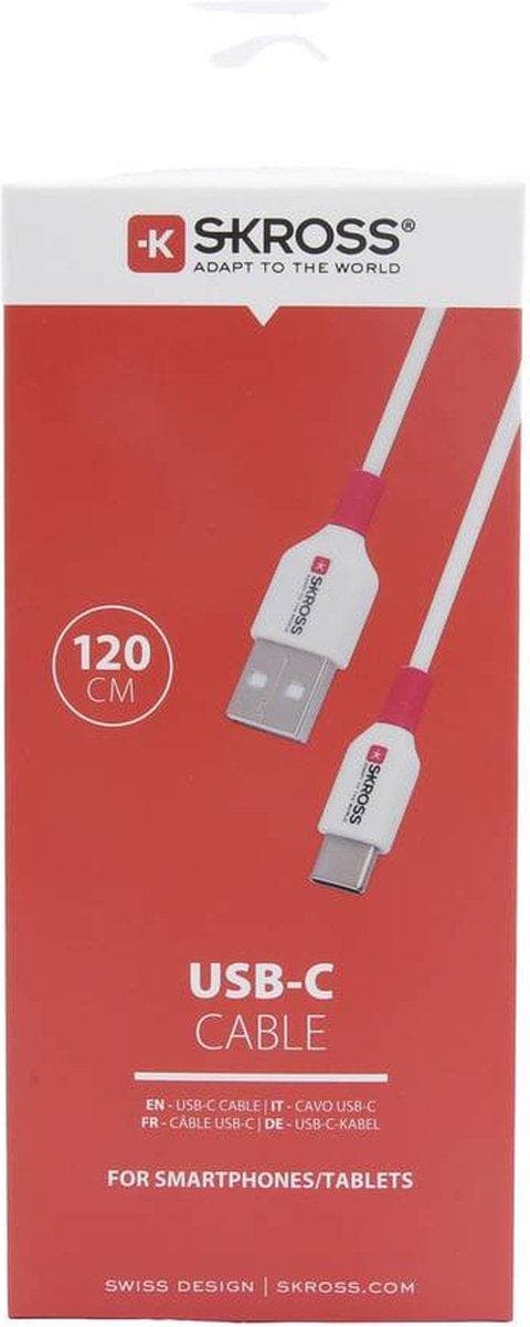 SKROSS USB-kabel USB-C-kabel 2.0, 1,2 m hvid (SKCA0002A-C120CN)