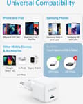 Miniatyrbillede 4 af 8: EUFY Anker PowerPort III 20W Cube White EU (A2149G21)
