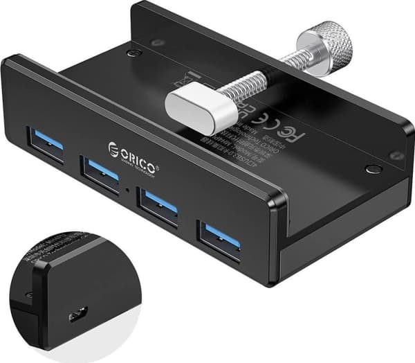 ORICO HUB USB-A, 4x USB-A (4x3.1), MH4PU-P-BK-BP