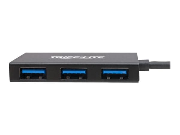 Eaton Tripp Lite series USB 3.0 Hub SuperSpeed Slim 4 USB-A Ports 5Gbps Compact Aluminum - Hubb - 4 x SuperSpeed USB 3.0 - skrivbordsmodell
