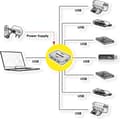 Miniatyrbild 3 av 9: VÄRDE - Hub - 7x SuperSpeed USB 3.0 - Desktop