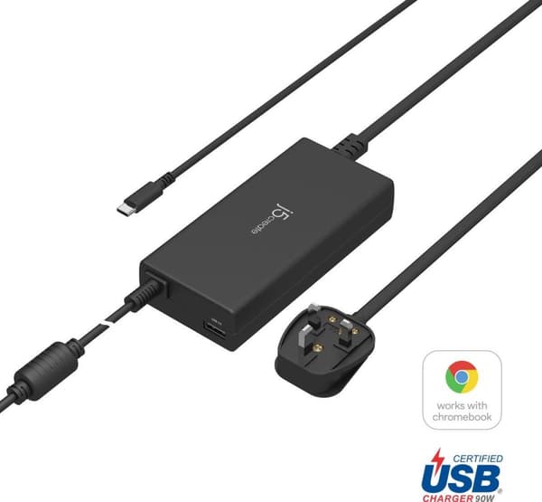 j5create JUP2290C-EN 100W PD USB-C superoplader - EU