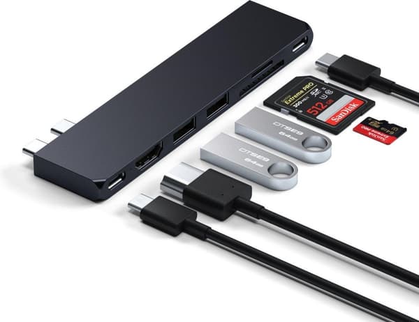 Satechi Type-C Pro Hub Slim midnight - Hub - Slim Case (ST-HUCPHSD)