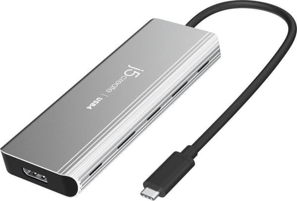 j5create JCD401-N USB4 dubbla 4K multiport-hubb