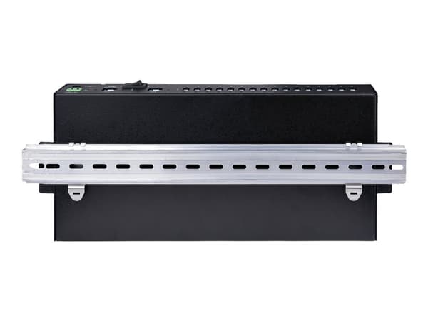 StarTech.com 16-Port Industrial USB 3.0 Hub 5Gbps, Metal, DIN/Surface/Rack Mountable, ESD Protection, Terminal Block Power, up to 120W Shared USB Cha