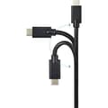 Miniatyrbillede 2 af 4: Renkforce USB-kabel USB 3.2 Gen2x2 USB-C™ han, USB-C™ han 2.00 m sort skærmet