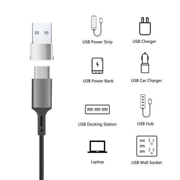 USB-adapter Konverter fra USB C til USB-adapter