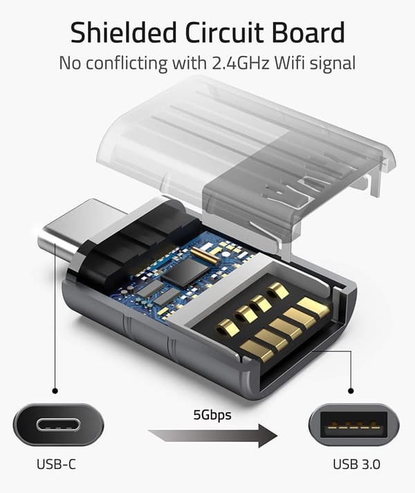 USB-adapter - USB- till USB C-adapter omvandlare