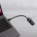 Pikkukuva 2 / 3: AXAGON HUE-M1A Superspeed USB-A Mini Hub, 4x USB 3.0 - 20 cm, musta (HUE-M1A)