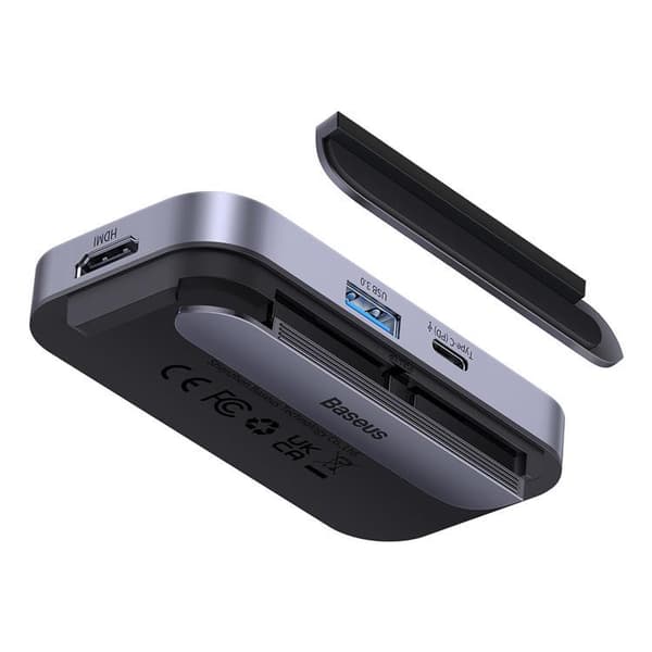 Baseus 6in1 Universal HUB USB-C - Mörk Grå