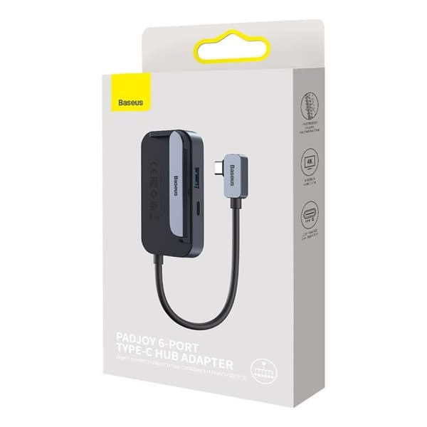 Baseus 6in1 Universal HUB USB-C - Mörk Grå