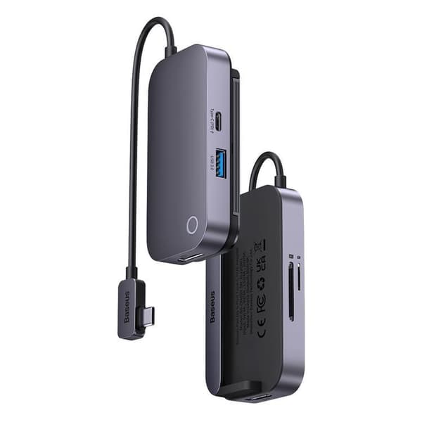 Baseus 6in1 Universal HUB USB-C - Mörk Grå