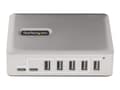 Miniatyrbild 4 av 5: StarTech.com 7-Port USB-C Hub, 5x USB-A + 2x USB-C, Self-Powered w/ 65W Power Supply, USB 3.1 10Gbps Hub w/ BC1.2 Charging, Desktop/Laptop USB Hub wi