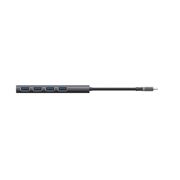 Trust Halyx - Keskitin - USB-C - 4x USB 3.2 Gen 1 - pöytäkone (24948)