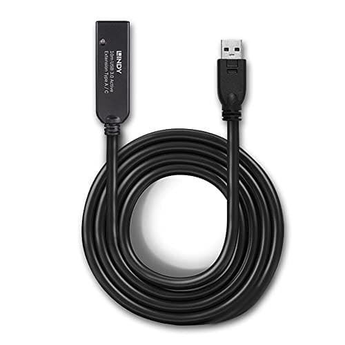 Lindy 10m USB 3.0 aktiv udvidelse type A til C 10m udvidelse til en USB type C enhed på en USB type A computer (43376)