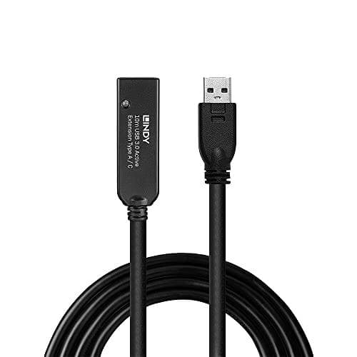 Lindy 10m USB 3.0 aktiv udvidelse type A til C 10m udvidelse til en USB type C enhed på en USB type A computer (43376)