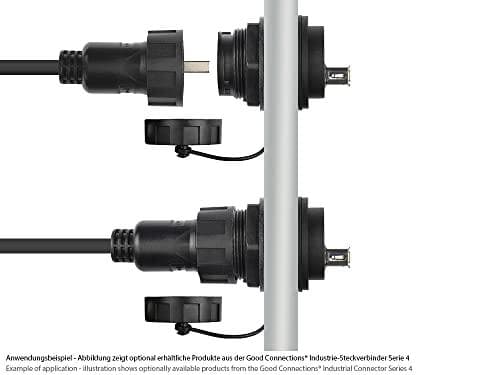 Alcasa IC04-U206. Stik: USB A, Farve på produkt: Sort, Stik køn: Hun (IC04-U206)