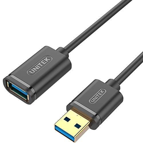 UNITEK Y-C456GBK USB-kabel 0,5 m USB 3.2 Gen 1 (3.1 Gen 1) USB A Sort