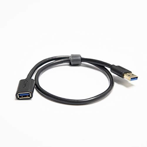 UNITEK Y-C456GBK USB-kabel 0,5 m USB 3.2 Gen 1 (3.1 Gen 1) USB A Sort