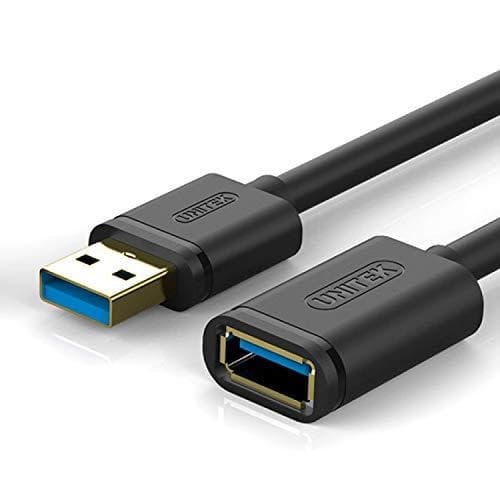 UNITEK Y-C456GBK USB-kabel 0,5 m USB 3.2 Gen 1 (3.1 Gen 1) USB A Sort