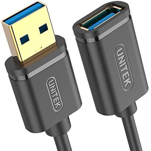 UNITEK JATKOKAAPELI USB-A 3,0 M/F, 0,5 M