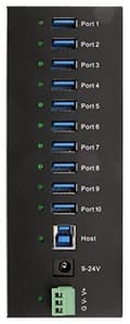 Miniatyrbillede 3 af 11: EXSYS GmbH 10-Port USB 3.2 Gen 1 Metal HUB, 15KV ESD-beskyttelse (Tiveco) (EX-11230HMS)