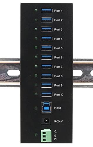 EXSYS GmbH 10-Port USB 3.2 Gen 1 Metal HUB, 15KV ESD-beskyttelse (Tiveco) (EX-11230HMS)