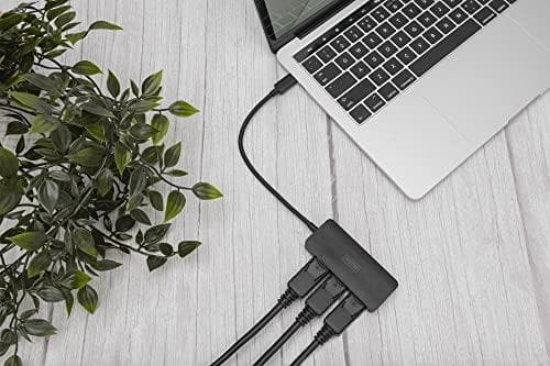 DIGITUS MST Hub - videodistributör - USB-C - 3 x DisplayPort - stationär