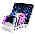 Miniatyrbillede 4 af 5: COMPULOCKS 5 PORT USB OG USB-C FLERE TABLET-LADESTATION HVID (5PUSBCDKS-EU)