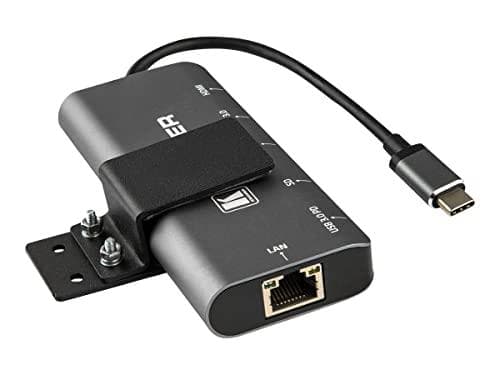 Kramer KDock-2 USB-C Hub Multiport Adapter - Dockningsstation - USB-C - HDMI - GigE