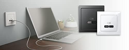Mertenin USB-latausliitin tyyppi A+C ja Power-Delivery-T MEG4366-0120 (MEG4366-0120)