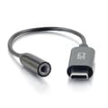 Miniatyrbillede 2 af 4: C2G USB C til Aux (3,5 mm) adapter - USB C lydadapter - USB-C til jack adapter - 24 ben USB-C han til stereo mini-jack hun