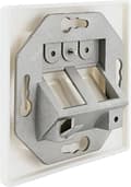 Miniatyrbillede 2 af 4: Schwaiger samledåse 2x Keystone hvid (NKSD2532)